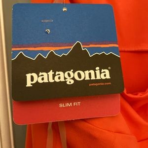 Pantagonia dress-slim fit corally/orange color
